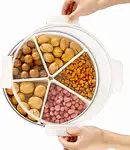 divided serving tray with lid